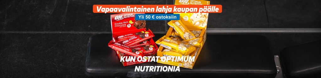 Osta Optimum Nutrition -tuotteita 50 eurolla, saat lahjan